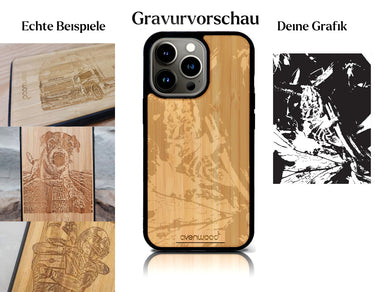 INDIVIDUELL iPhone 15 Pro Max Bambus-Kunststoff